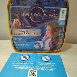 THE SLEEP STYLER Nighttime Hair‎ Curlers Mini 3"-12 count Memory Foam Fine Short